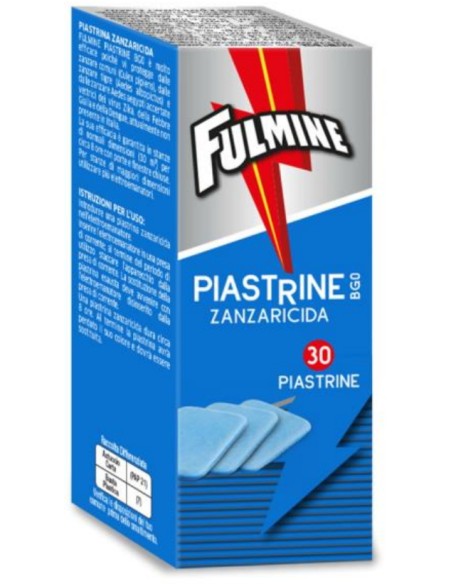 Fulmine Piastrine Insetticida - 30 Pezzi - Antizanzare - Zanzaricida